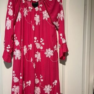 Floral Pink Mini Dress